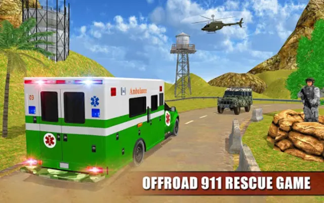 Army Ambulance Driving Rescue android App screenshot 0