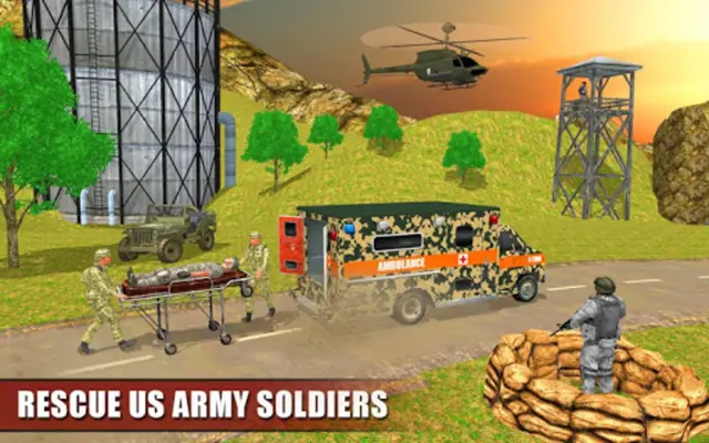 Army Ambulance Driving Rescue android App screenshot 1